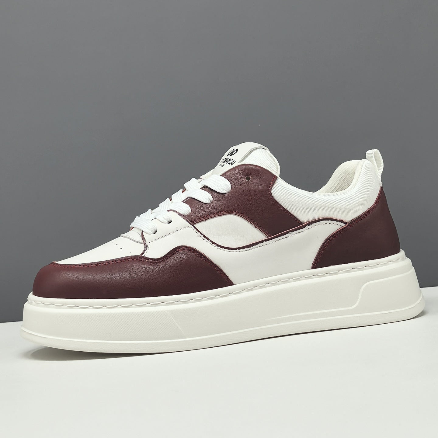 Men's Fashion Quilted Leather Court Sneakers-RAIIFY