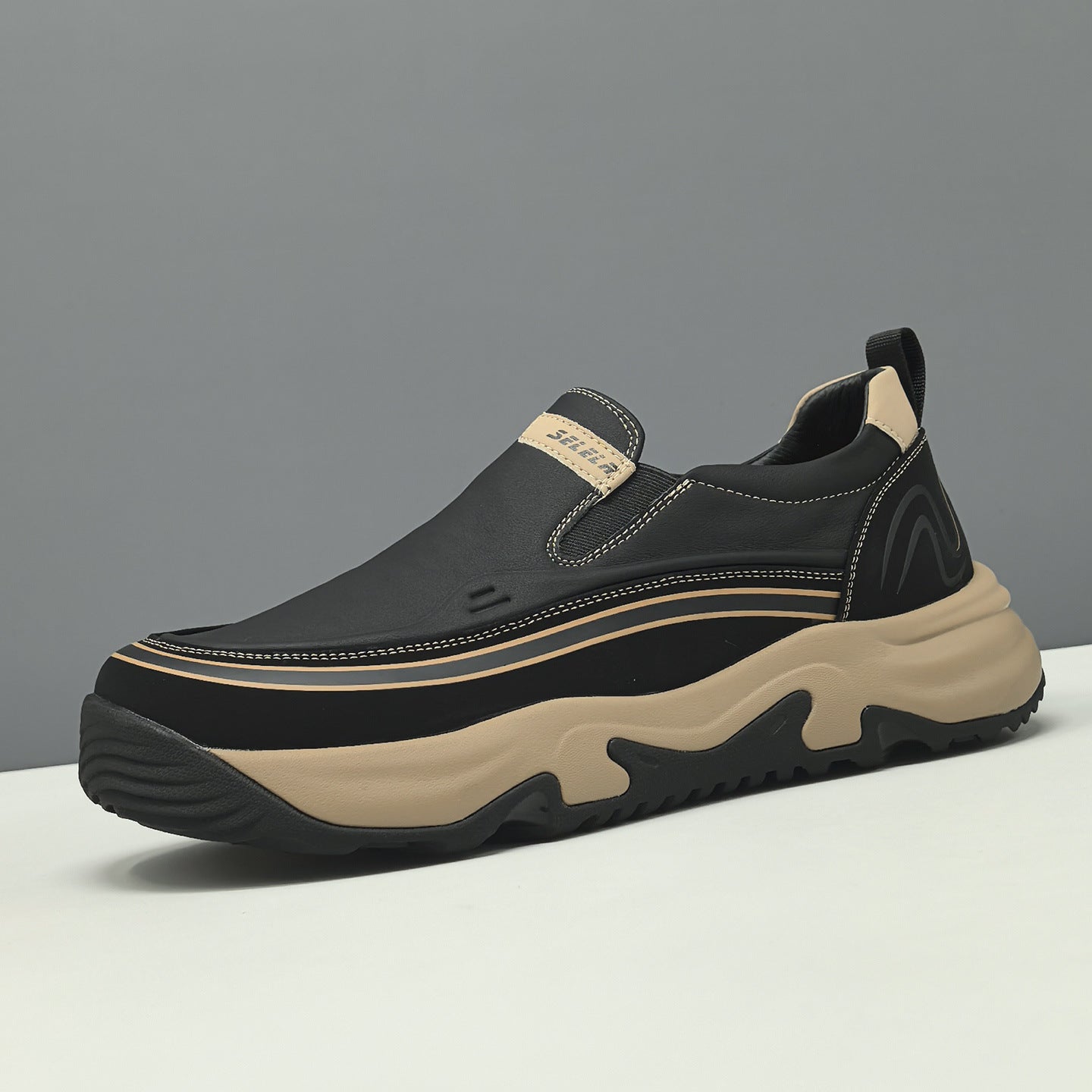 Men's Fashion Breathable Leather Casual Loafers-RAIIFY