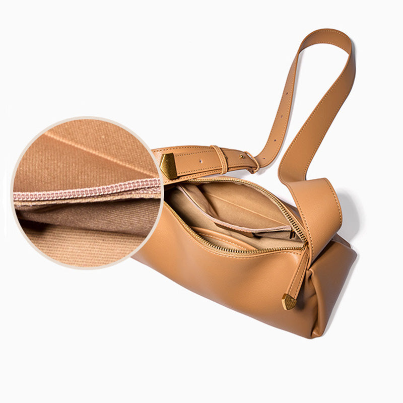 Women Casual Minimalist Soft Cowhide Shoulder Bag-RAIIFY