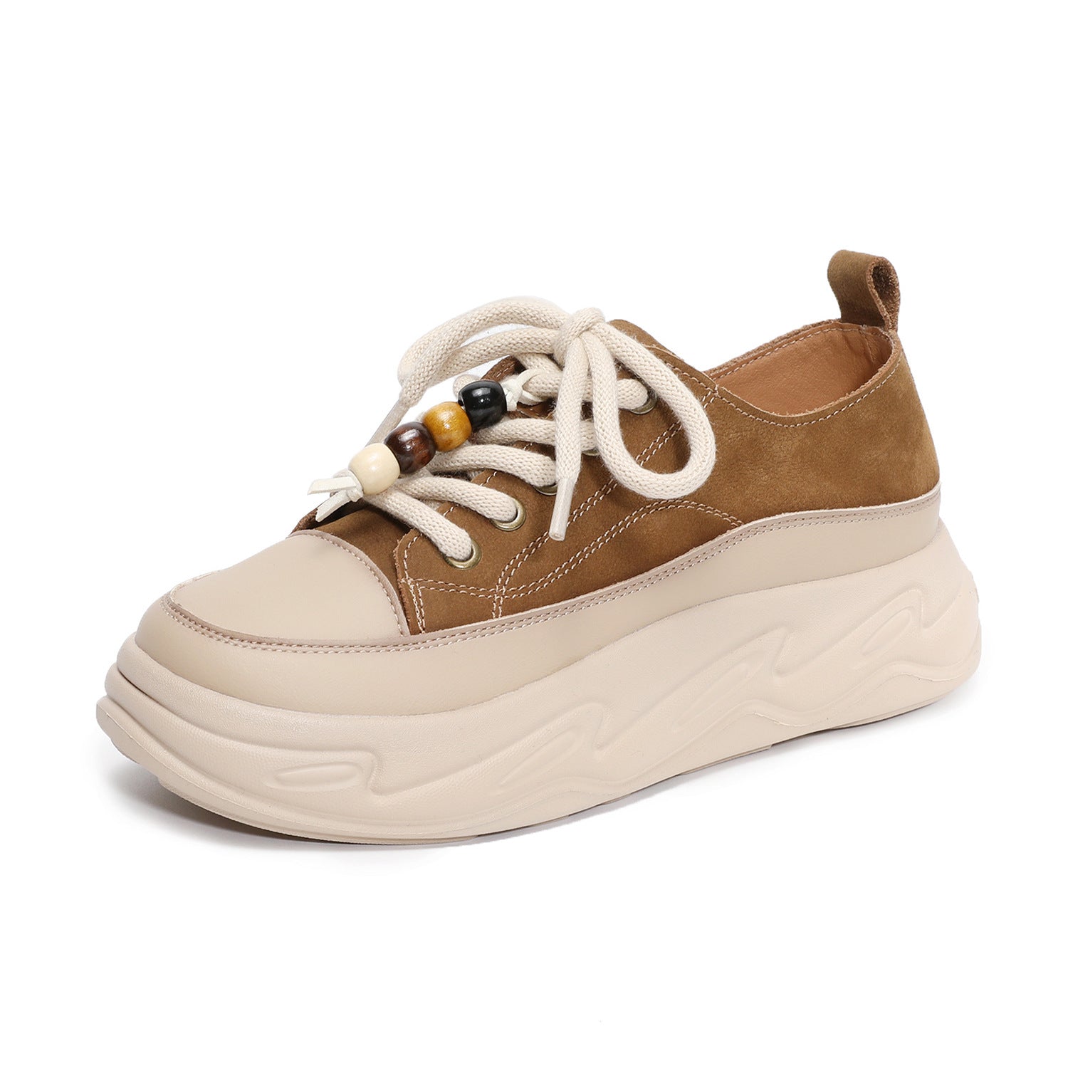 Women's Casual Fashion Leather Platform Sneakers-RAIIFY