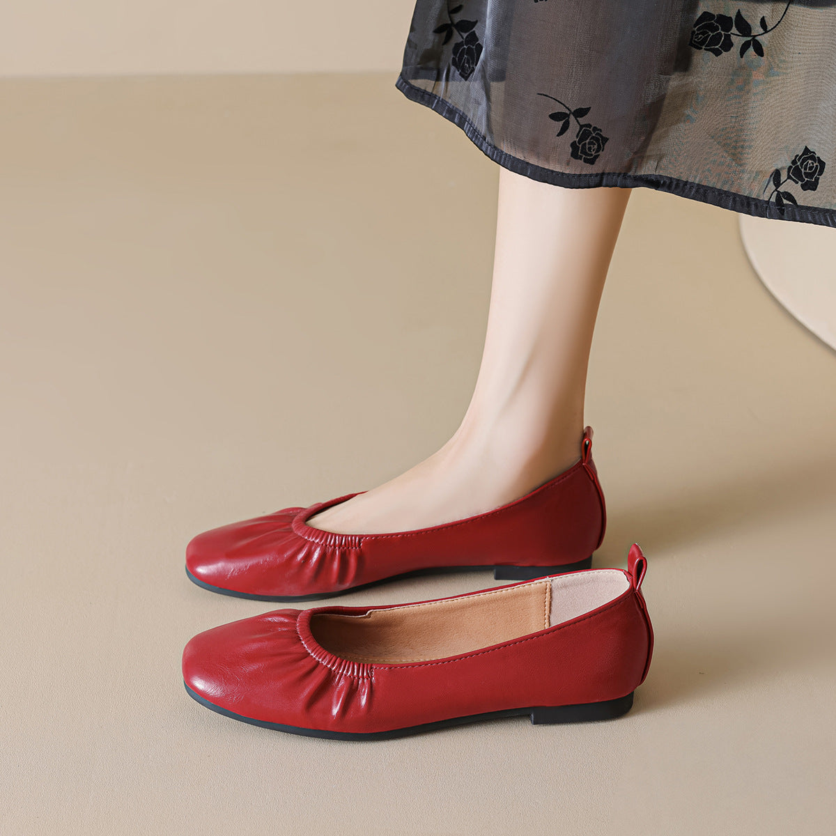 Women's Vintage Round Toe Low Top Soft Flats-RAIIFY