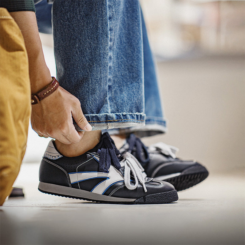 Men's Fashion Two-Strap Flat Casual Sneakers-RAIIFY