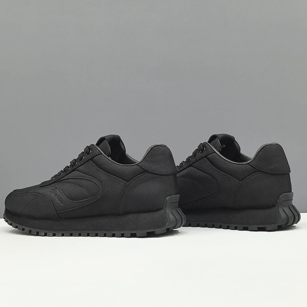 Men Minimalism Plain Breathable Canvas Dad Shoes-RAIIFY