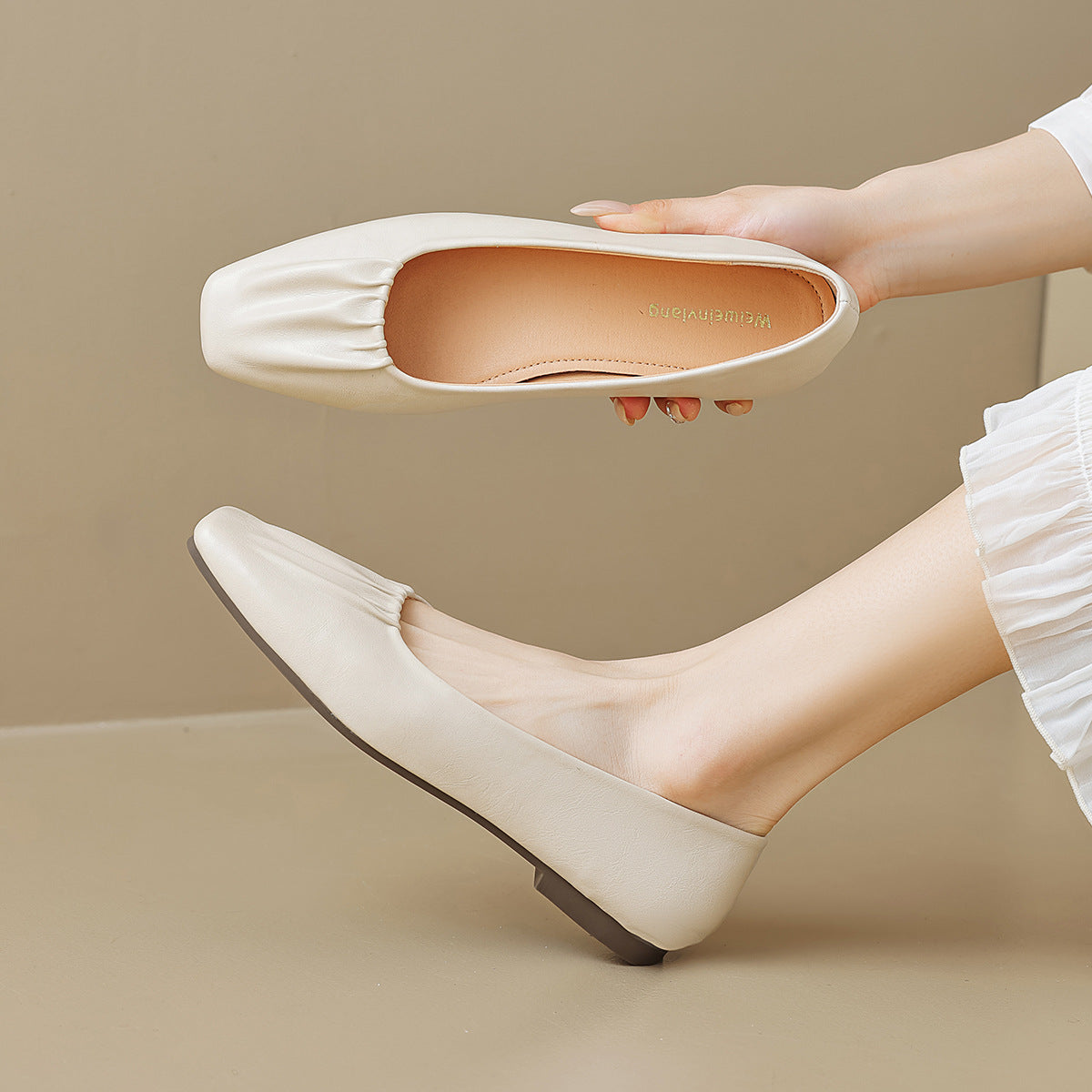 Women Casual Fashion Square Toe Soft Flats-RAIIFY