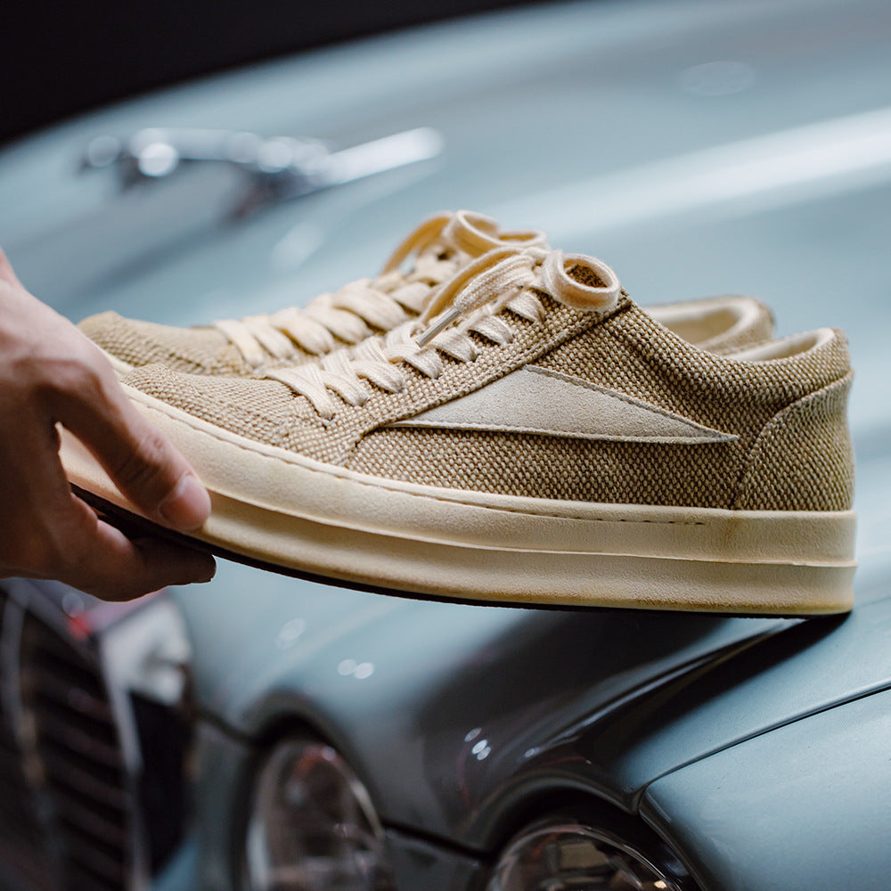 Men's Minimalism Plain Flat Casual Canvas Shoes-RAIIFY