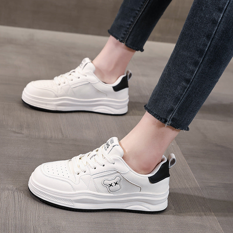 Women's Stylish Quilted Leather Flat Casual Sneakers-RAIIFY