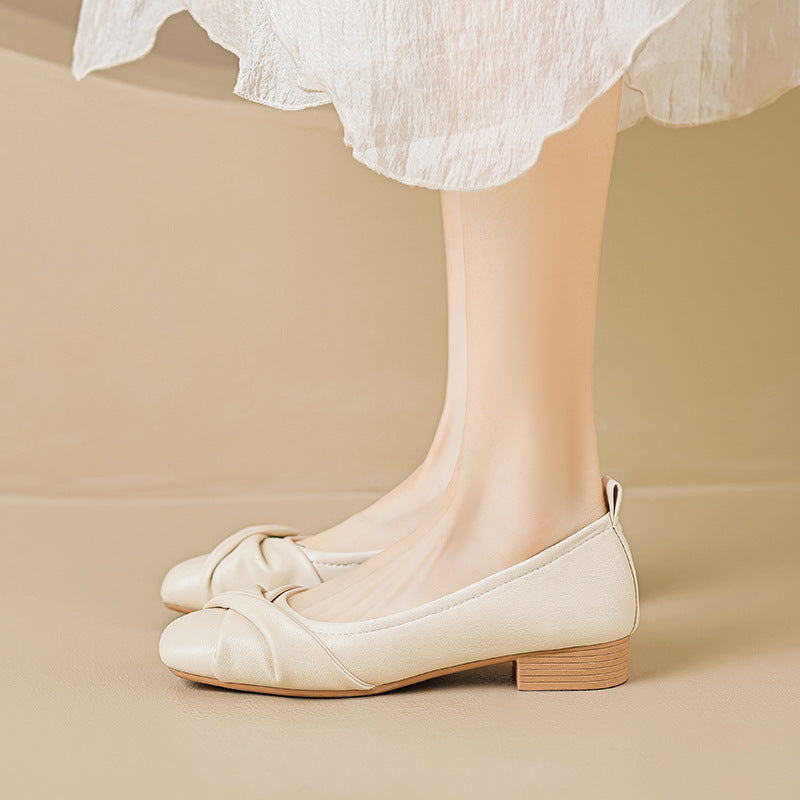 Women's Elegant Low Block Mary Jane Shoes-RAIIFY