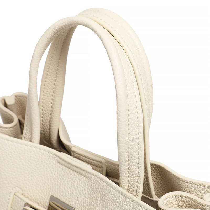 Women's Fashion Plain Leather Satchel Bag-RAIIFY