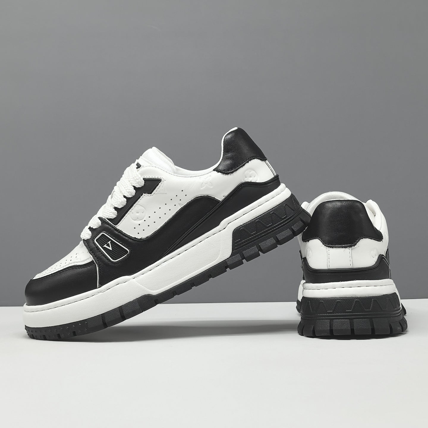 Men's Fashion Breathable Leather Casual Thick Soled Sneakers-RAIIFY