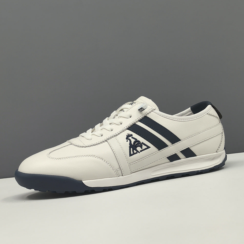 Men Fashion Quilted Leather Slip-on Flat Casual Shoes-RAIIFY