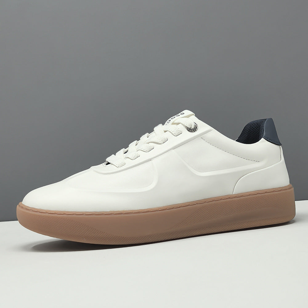 Men's Minimalism Embossed Leather Casual Sneakers-RAIIFY