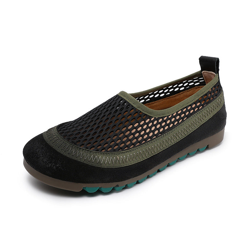 Women Minimalism Hollow Mesh Soft Casual Flats-RAIIFY