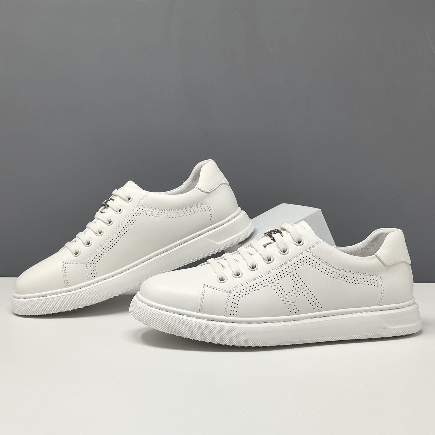 Men's Fashion Leather Flat Slip-on Casual Shoes-RAIIFY