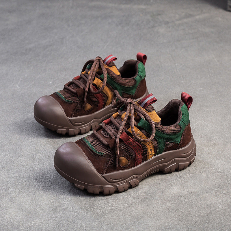 Women Retro Patchwork Breathable Casual Shoes-RAIIFY