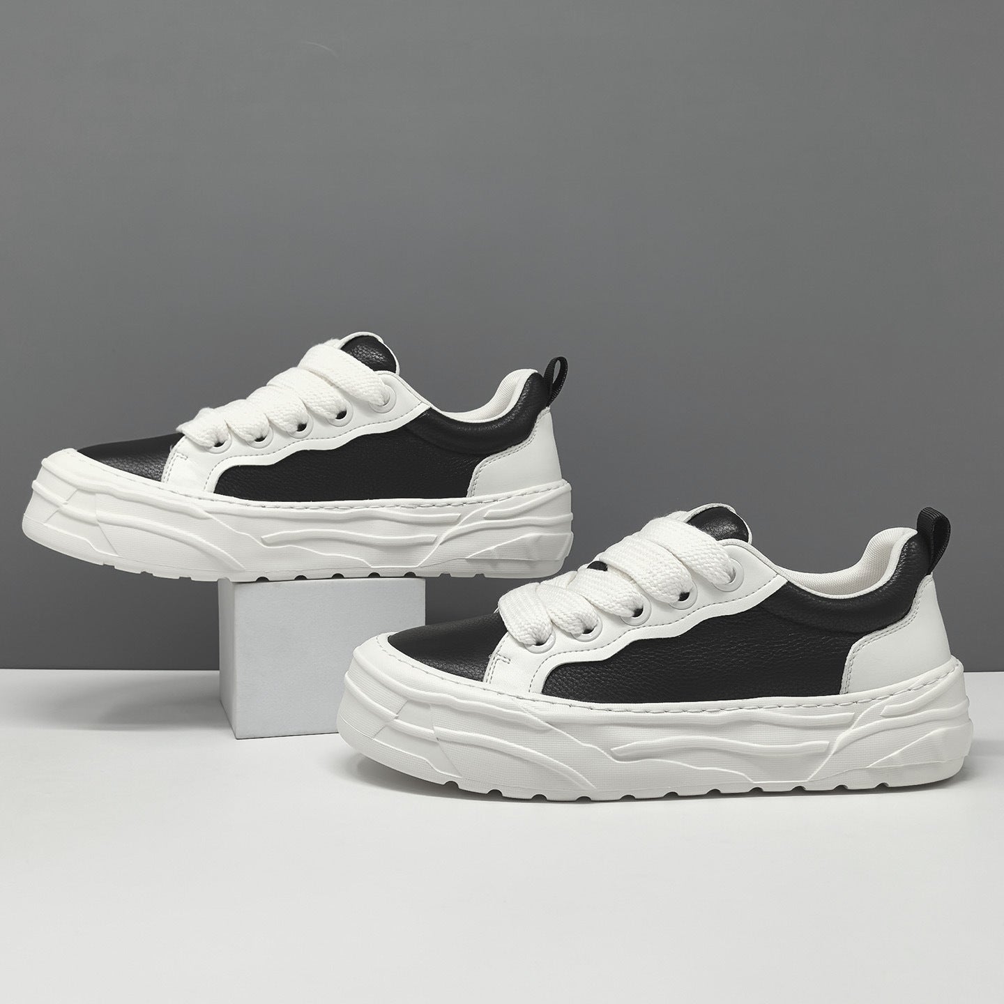 Men's Fashion Leather Minimalist Casual Sneakers-RAIIFY