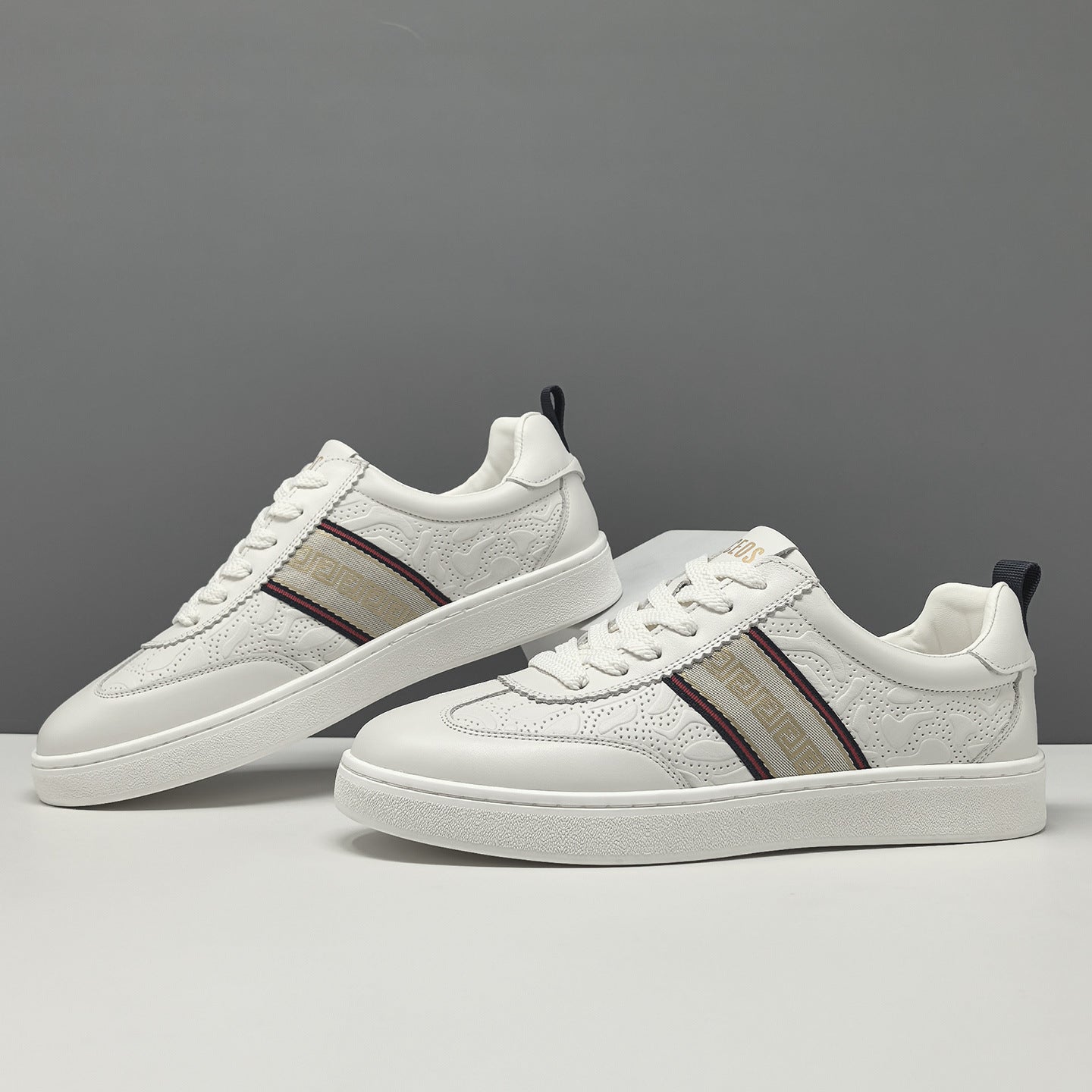 Men's Fashion Leather Slip-on Flat Casual Shoes-RAIIFY