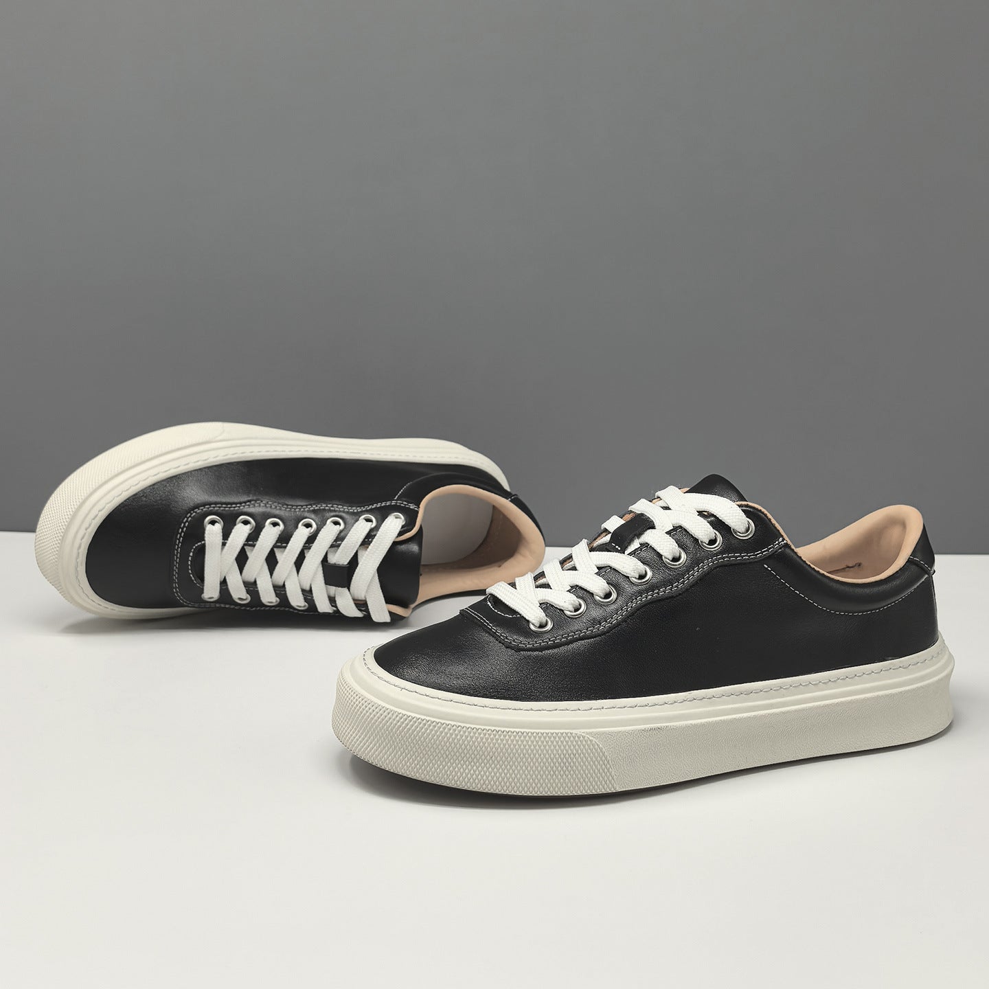 Men's Fashion Leather Casual Flat Shoes-RAIIFY