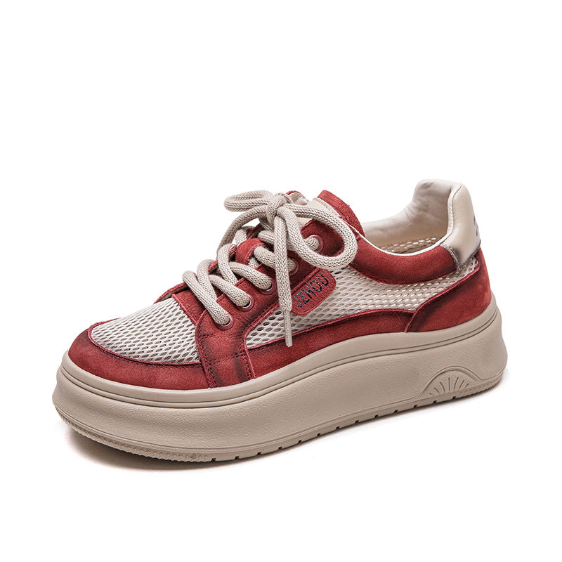 Women Fashion Breathable Mesh Flat Casual Shoes-RAIIFY