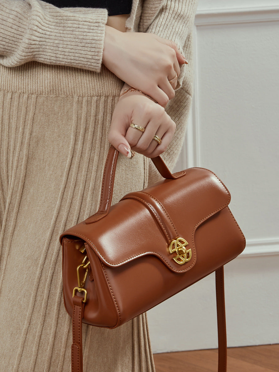 Women’s Genuine Leather Retro Crossbody Bag-RAIIFY