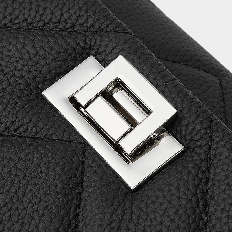 Women's Fashion Quilted Leather Chain Shoulder Crossbody Bag-RAIIFY