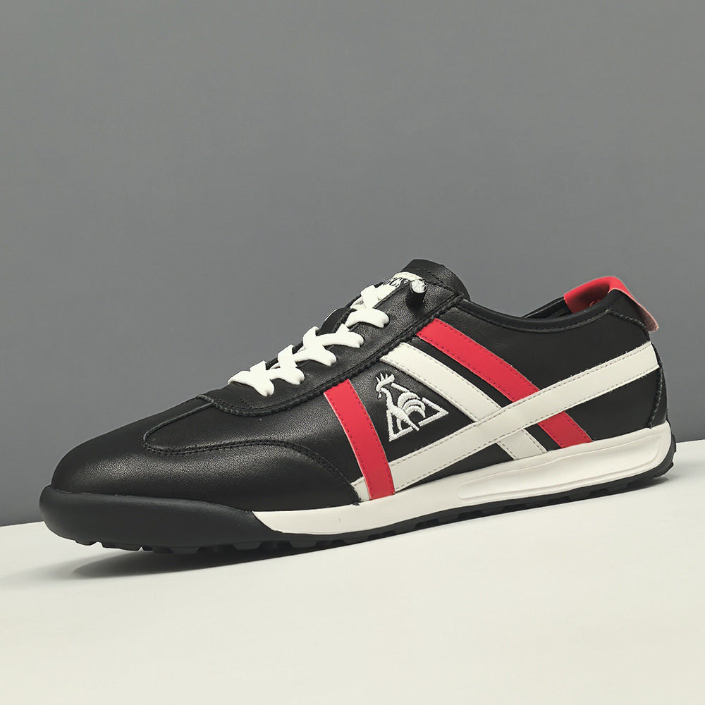 Men Fashion Quilted Leather Slip-on Flat Casual Shoes-RAIIFY