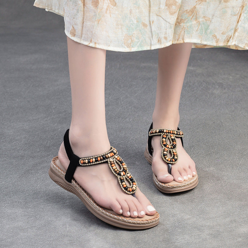 Women Casual Fashion Handmade Flip Flops Sandals-RAIIFY
