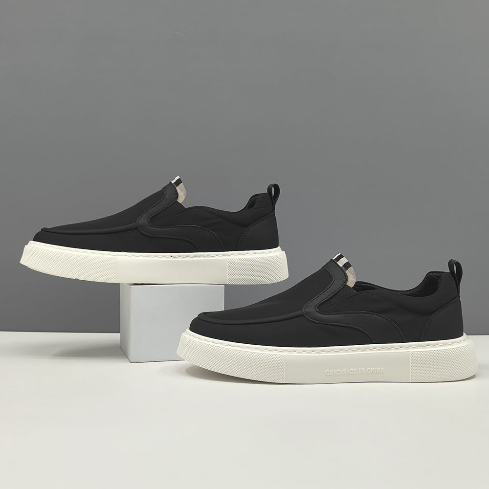 Men Minimalism Plain Canvas Slip-on Casual Shoes-RAIIFY