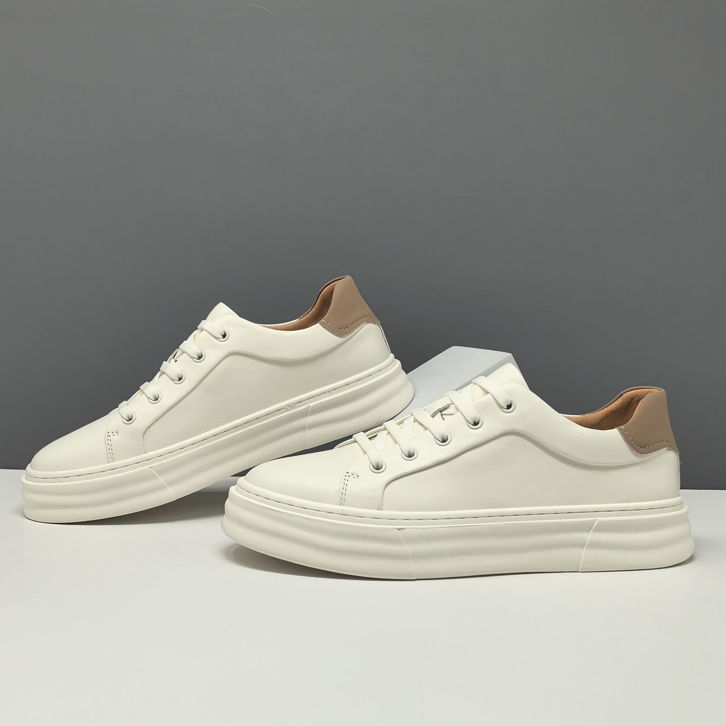 Men's Fashion Minimalist Leather Flat Slip-on Casual Shoes-RAIIFY