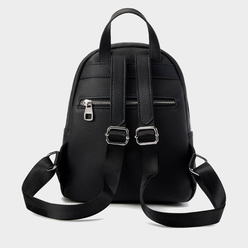 Women Minimalism Fashion Cowhide Casual Backpack-RAIIFY