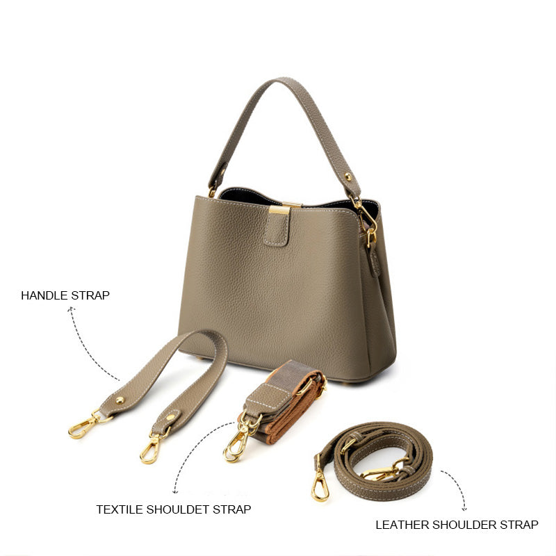 Women Fashion Plain Leather Casual Purse-RAIIFY