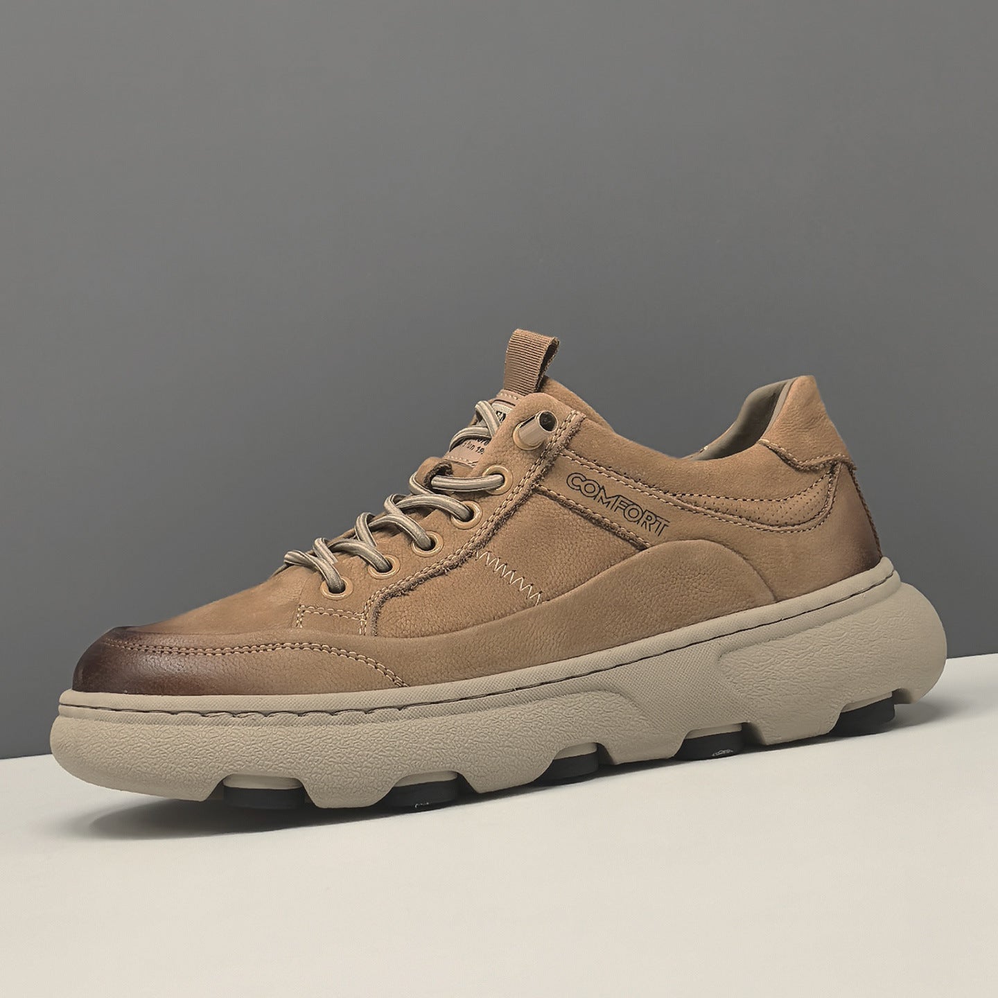 Men's Retro Quilted Leather Slip-on Casual Shoes-RAIIFY