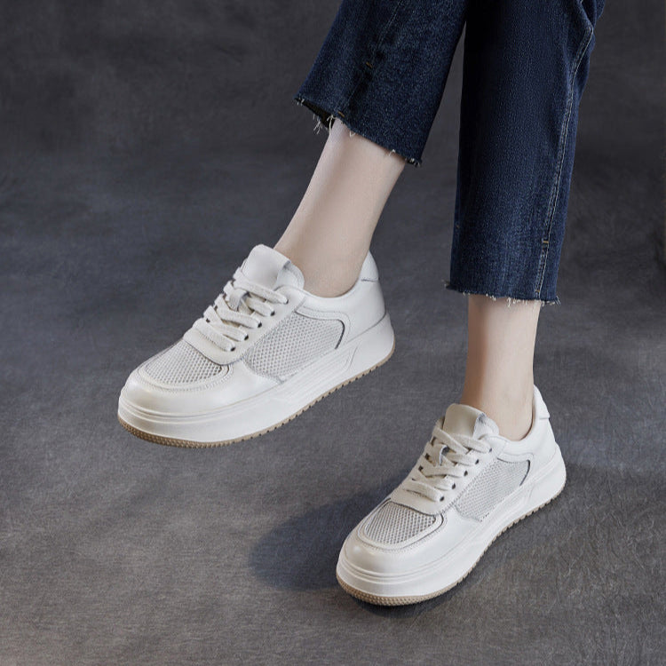 Women Minimalism Fashion Breathable Mesh Flat Sneakers-RAIIFY