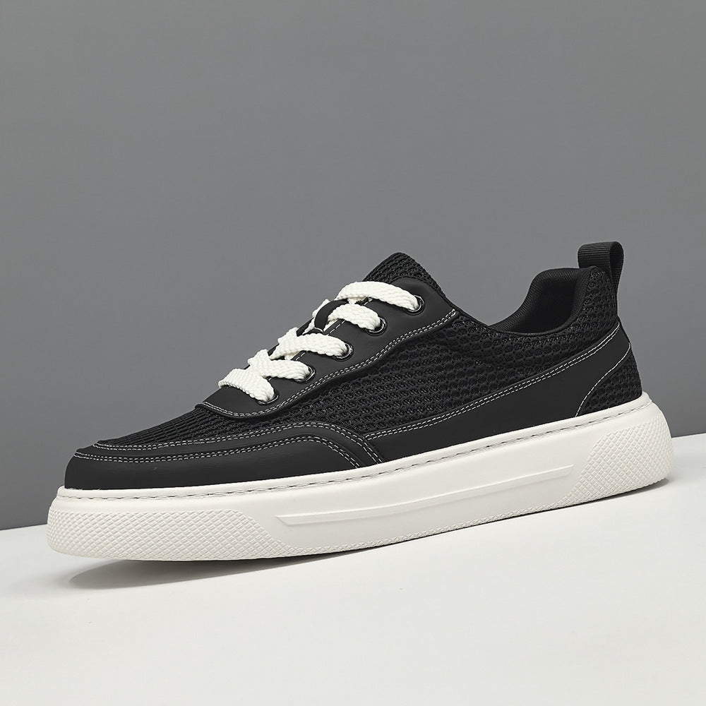 Men Minimalism Plain Breathable Mesh Casual Sneakers-RAIIFY