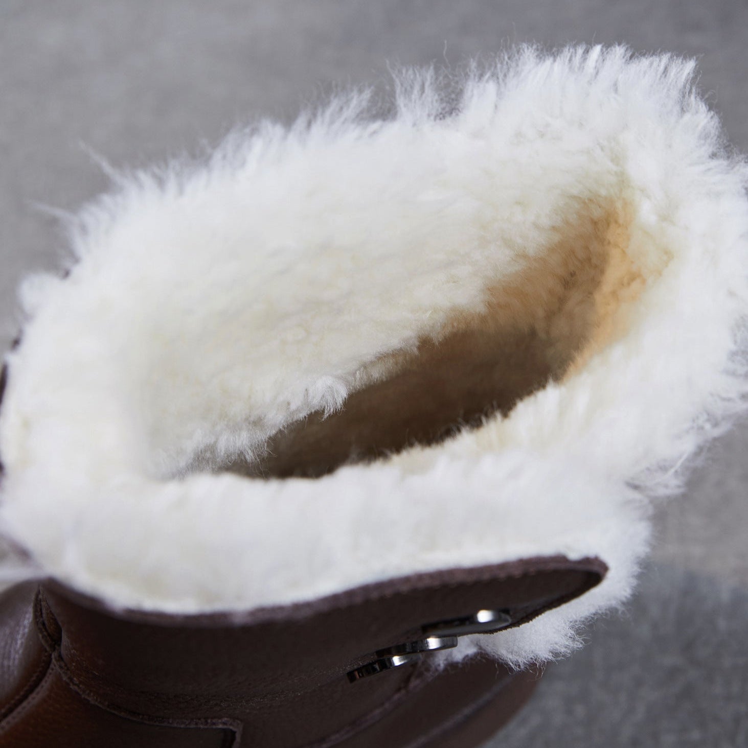 Women's Genuine Leather Woolen Mid-Calf Snow Boots-RAIIFY