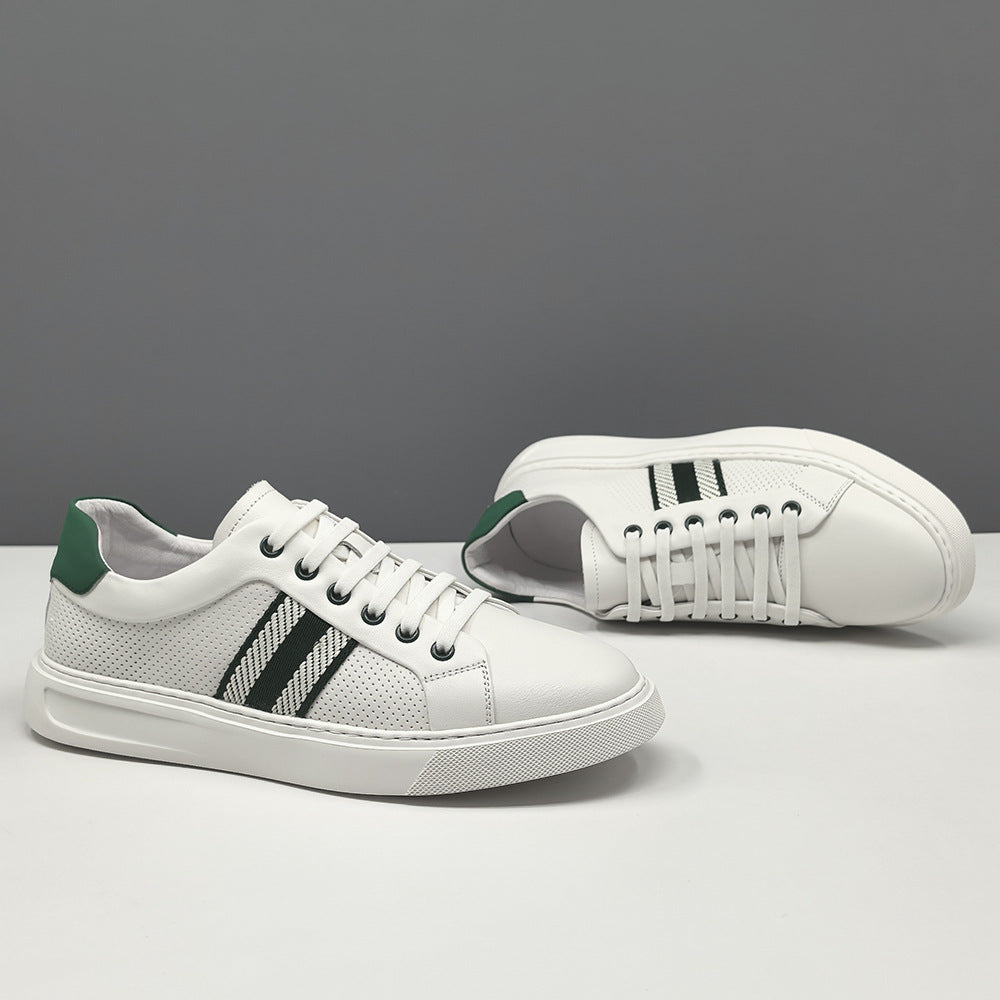 Men's Fashion Breathable Leather Flat Slip-on Casual shoes-RAIIFY