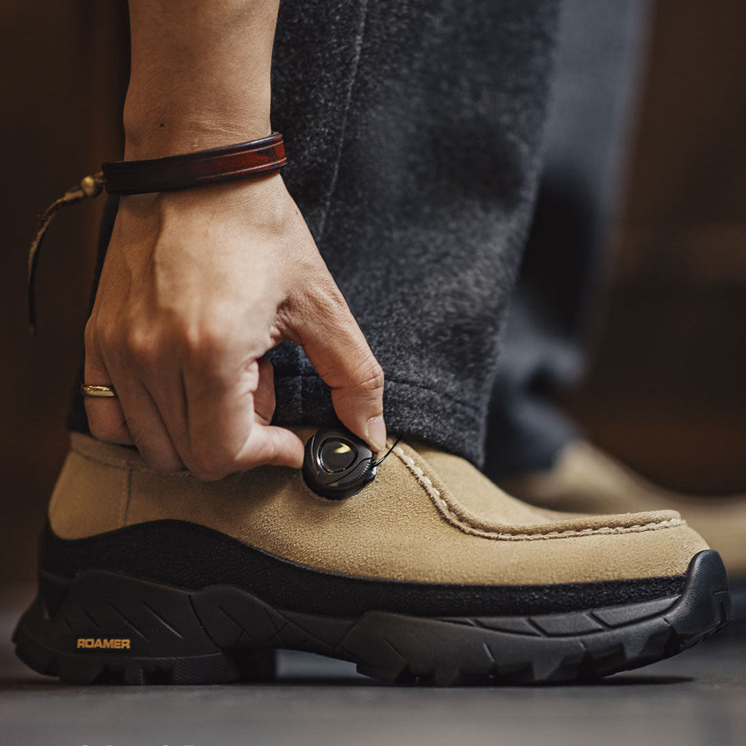 Men's Retro Suede Slip-on Casual Shoes-RAIIFY