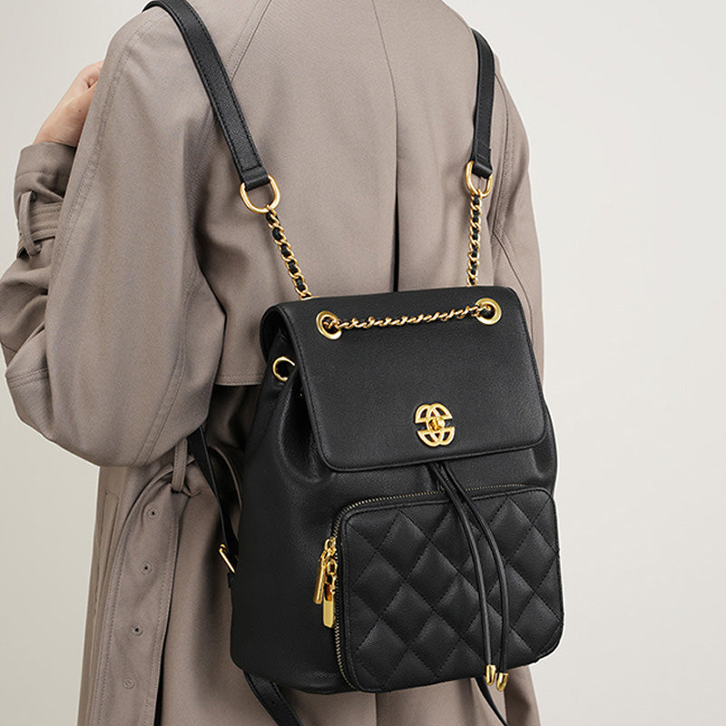 Women Stylish Fashion Casual Leather Backpack-RAIIFY