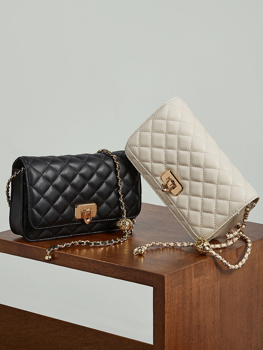 Women's Fashion Leather Quilted Mini Crossbody Bag-RAIIFY