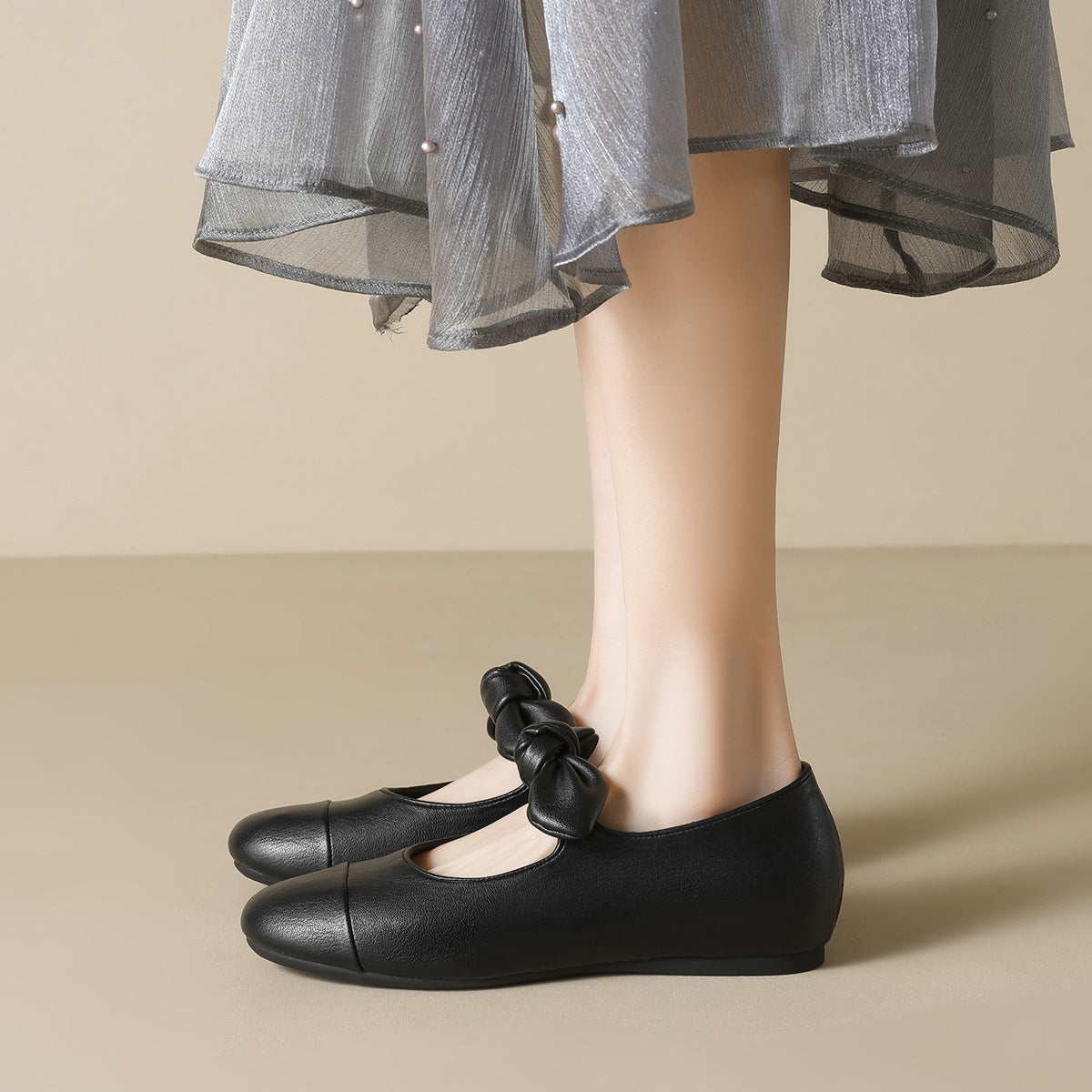 Women's Casual Bowknot Mary Jane Shoes-RAIIFY