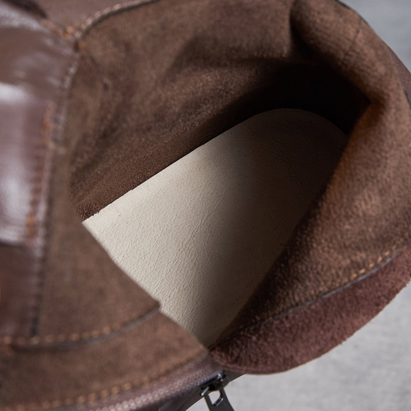 Women's Vintage Patchwork Leather Flat Casual Boots-RAIIFY