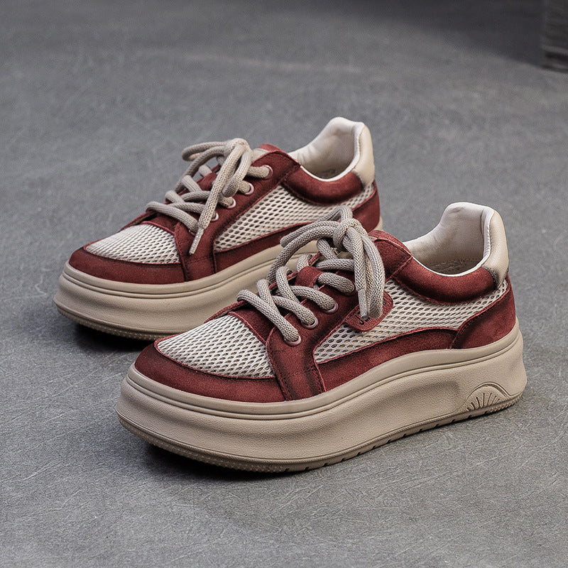 Women Fashion Breathable Mesh Flat Casual Shoes-RAIIFY