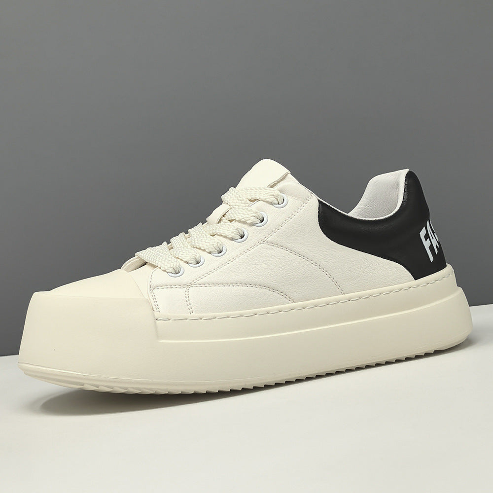 Men's Fashion Quilted Leather Flat Casual Shoes-RAIIFY