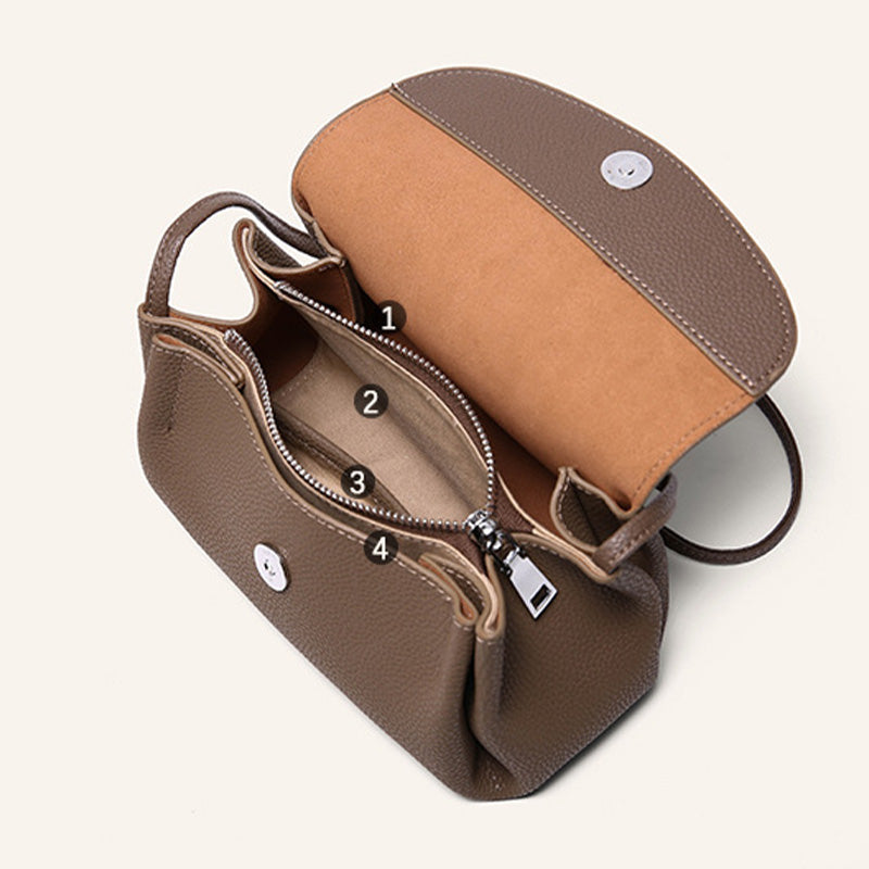 Women Casual Minimalist Soft Leather Clutches Bag-RAIIFY