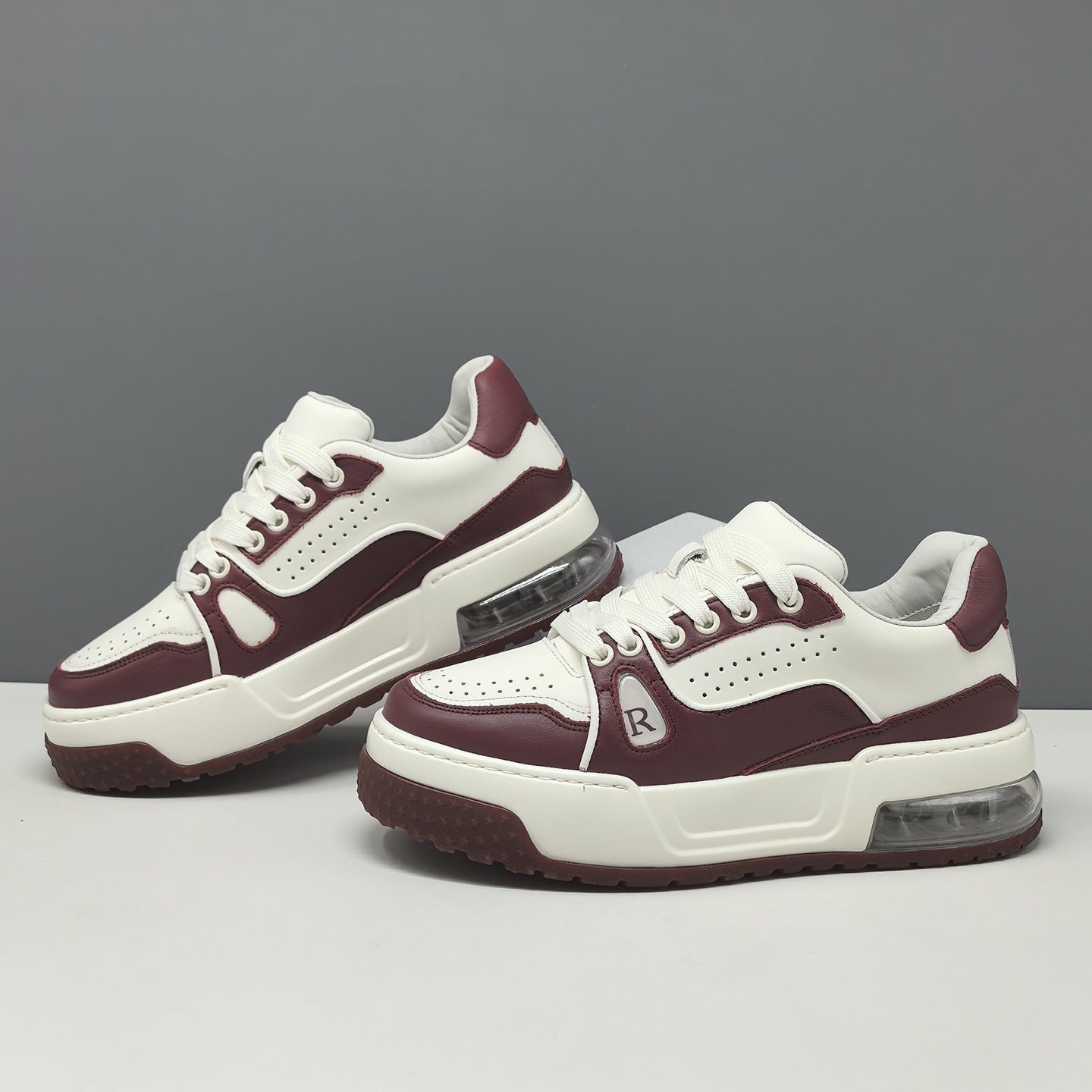 Men's Fashion Breathable Leather Casual Sneakers-RAIIFY