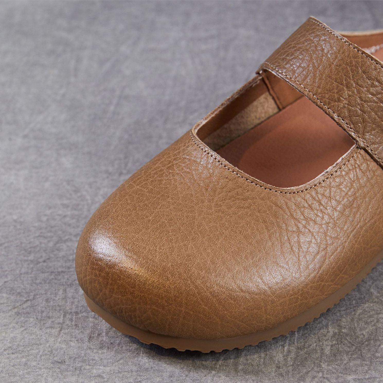 Women's Genuine Leather Slip-On Birkenstock Style Mules-RAIIFY