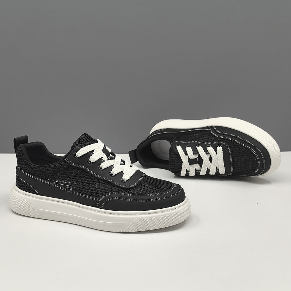 Men Minimalism Plain Breathable Mesh Casual Sneakers-RAIIFY
