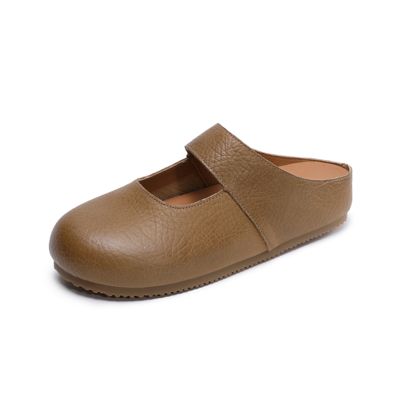 Women's Genuine Leather Slip-On Birkenstock Style Mules-RAIIFY