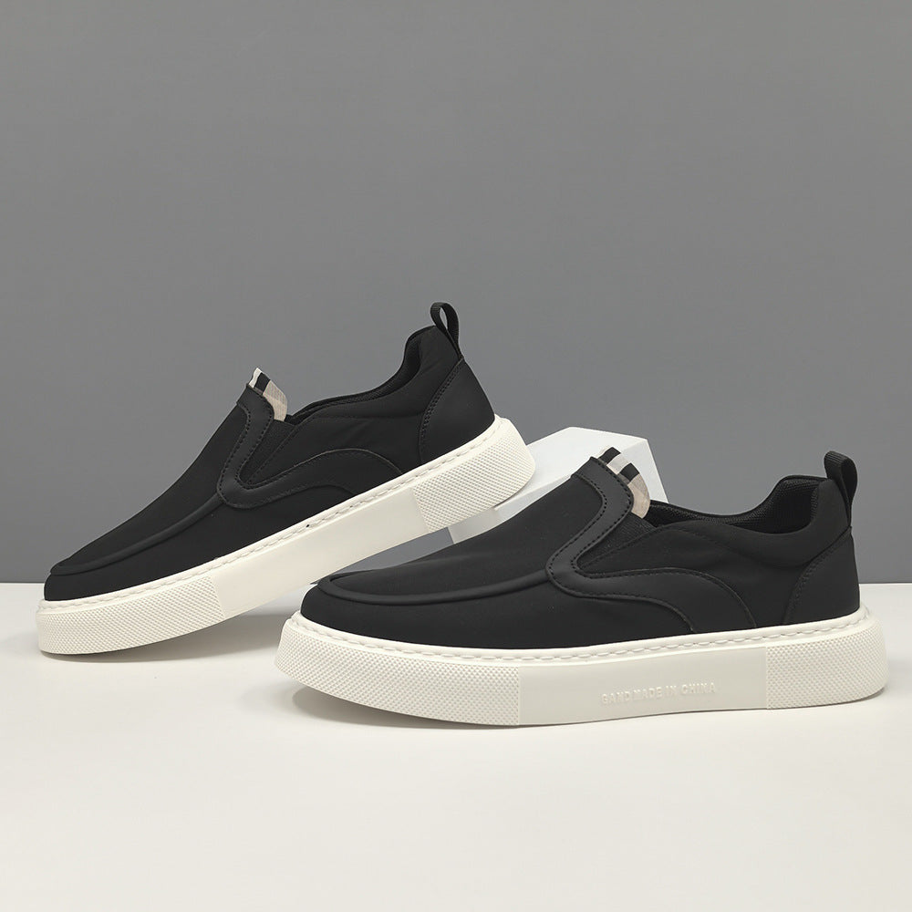 Men Minimalism Plain Canvas Slip-on Casual Shoes-RAIIFY