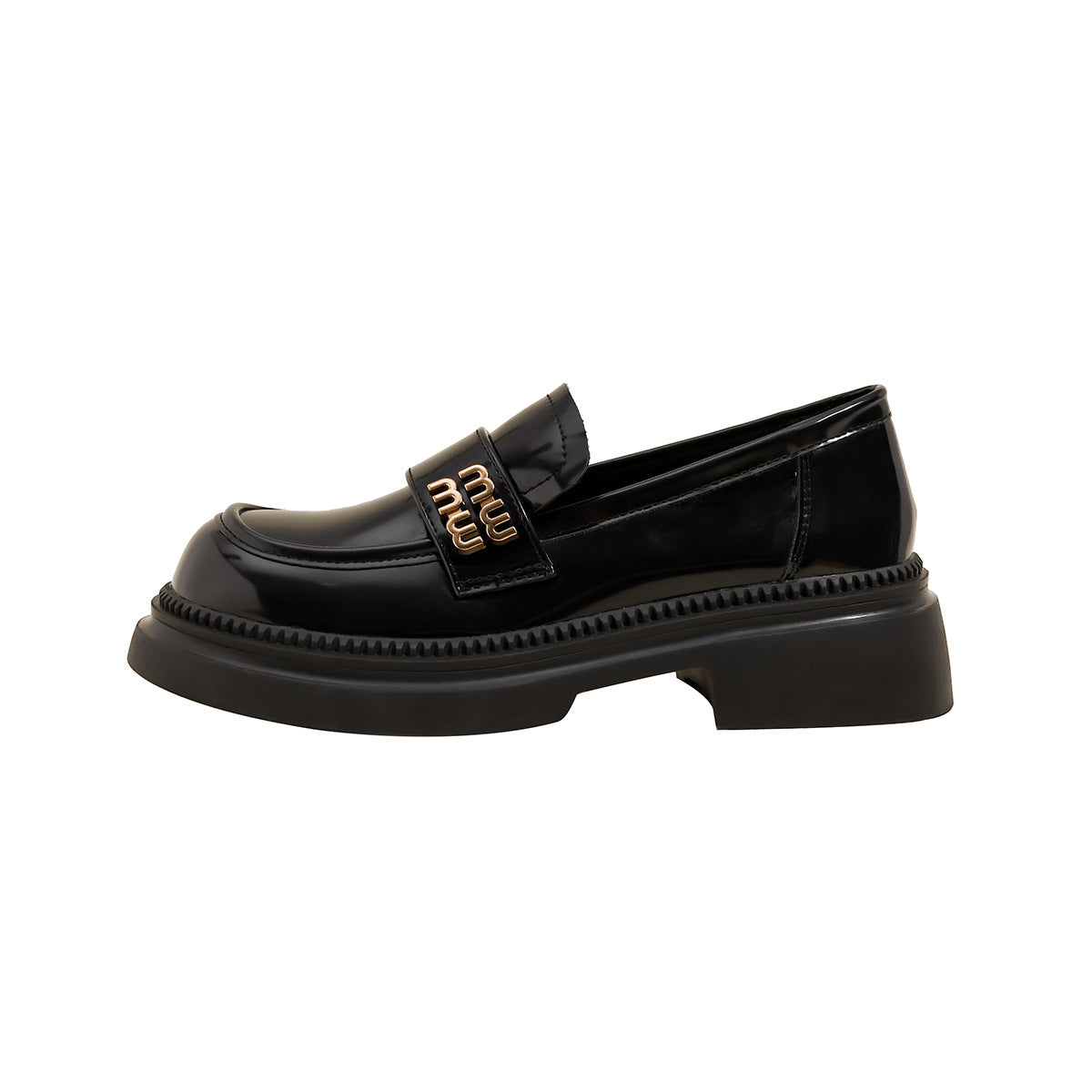 Women's Retro Minimalist Chunky Platform Loafers-RAIIFY