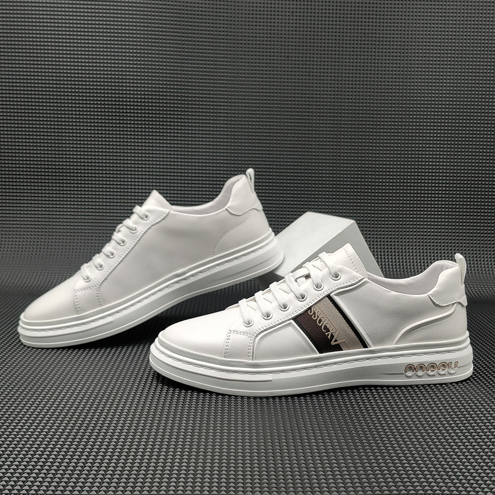 Men Fashion Leather Flat Slip-on Casual Shoes-RAIIFY